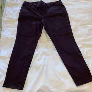 Simply Vera by Vera Wang Mid-Rise Skinny Purple jeans